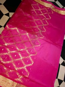 PINK BANARASI PATTU SAREE