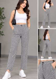 Zara Gingham Check Trousers