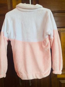 Cute Heart Fleece Zip-Up Jacket