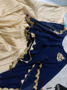 Golden Gown With Cape