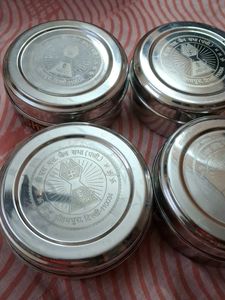 Set of 4 Stainless Steel Tiffin Boxes