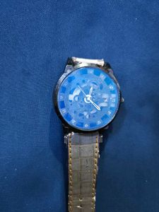 Stylish Blue Dial Watch