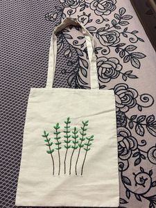 Embroidered Tote Bag