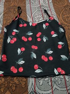 Cute Cherry Print Camisole Top pack of 2