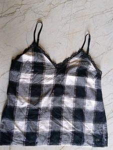 Checkered Camisole Top