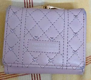 Chic Lavender Quilted Wallet