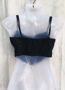 Chic Ruched Black Corset Top