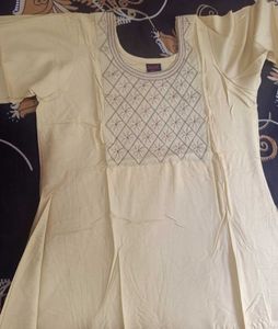 Clever Girl Embroidered Kurti - Size L