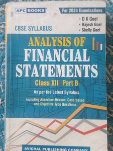 Analysis of Financial Statements Class XII Part B