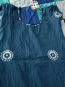 Blue Printed Kurti