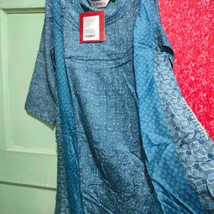 Biba Blue Printed Top - New with Tags