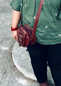 Original leather sling bag