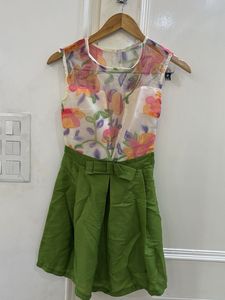 Floral Dress with Bow Detail