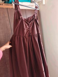 Chic brown corset Dress