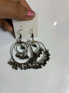 Boho Hoop Jhumka Earrings