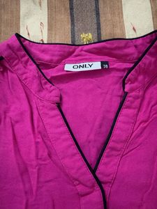 ONLY Pink V-Neck Top