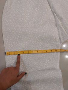 Embroidered White Palazzos