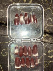 hand made Cat Eye Press-On set of 1