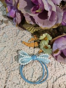 Hair ties, Rubber band with cute bow on top.