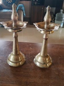 pure Brass Kuthu Vilakku