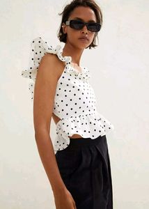 ‼️Price Drop‼️H&amp;m Polka Dot Backless Top
