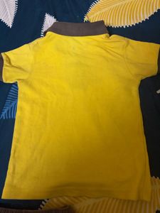 Cute Yellow &amp; Grey Skirt Set
