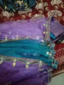 Lehenga Saree With Blouse Peticot
