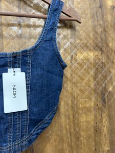 Stylish Denim Corset Top(Brand new)