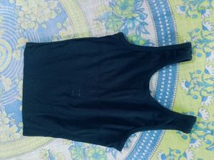 Basic Black Ribbed Tank Top