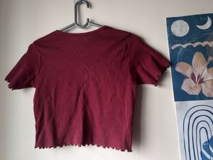 ✨ Chic Berry Ribbed Top ✨