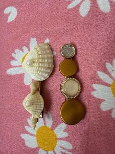 Boho Shell Hair Clips