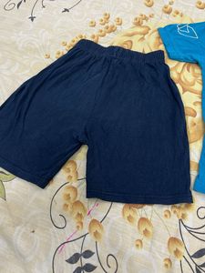 Boys' Teal Graphic T-Shirt &amp; Navy Shorts Set