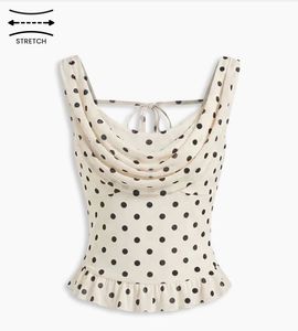 Polka Dot Halter Neck Top