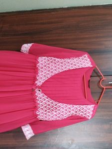 Beautiful Rani Pink Overcoat Maternity Dress