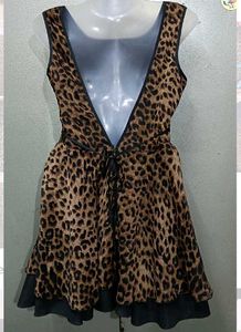 Stylish Chic Leopard Print Mini Dress