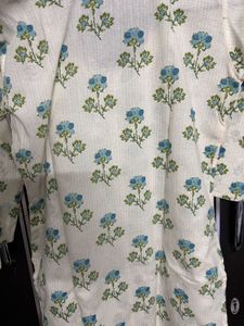 Floral Cream Print Kurta