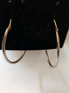 Classic Silver Hoop Earrings
