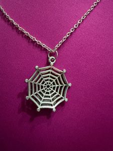 Spider Web Pendant Necklace