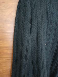 Classic Black Cable Knit Sweater