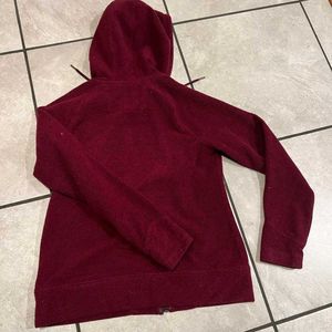 Carhartt Burgundy Zip-Up Hoodie