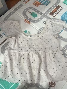 Chic Polka Dot Peplum Top