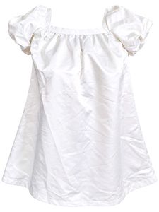 White Puff Sleeve Dress for Girls 8-9 years