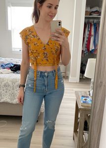 Yellow Crop Top