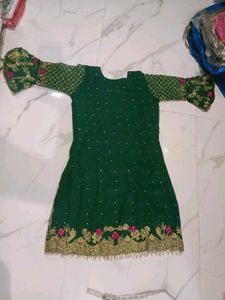 Embroidered Kurta Set with Dupatta shrara