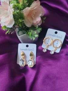 Combo Pack Of 2 Korean Earrings