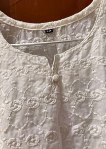 White Chikankari Kurta