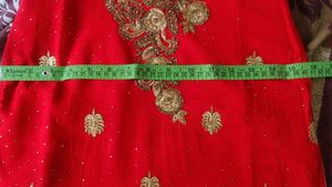 Stunning Red Kurta Set with Gold Embroidery