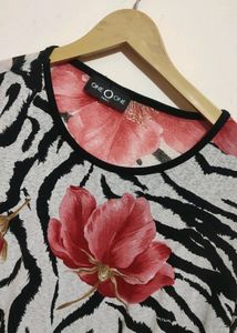 Multi Floral Print Top For Girl Or Woman 42 Bust
