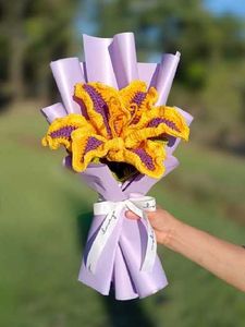 Crocheted Lily Flower Bouquet