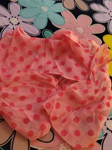 Pink Polka Dot Top
